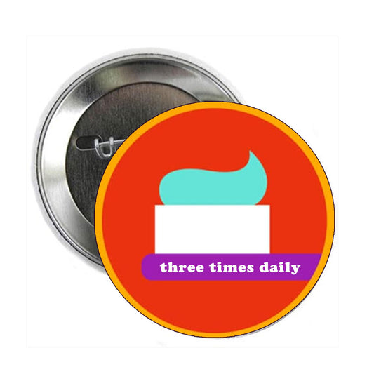 Toothbrush Pinback Button Pin Drawing Care Dentist Recommendation Pinback for Jackets, Backpacks, etc. Pin Back, Badge, Button