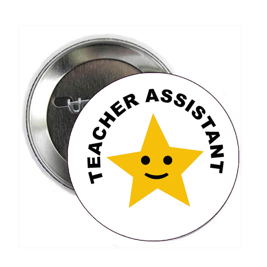 1 Pc Teacher Assistant Teaching School Class Pinback Button Pin for Jackets, hats, 2.25" Learning Master