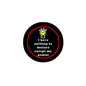 1.25-inch black pinback badge with red border, lightbulb icon, and 'nothing to declare' text