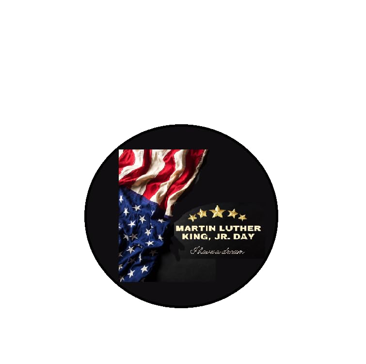 Martin Luther King, Jr. Day Pinback Button Pin Pinback Brooch 2.25-inch Default Title