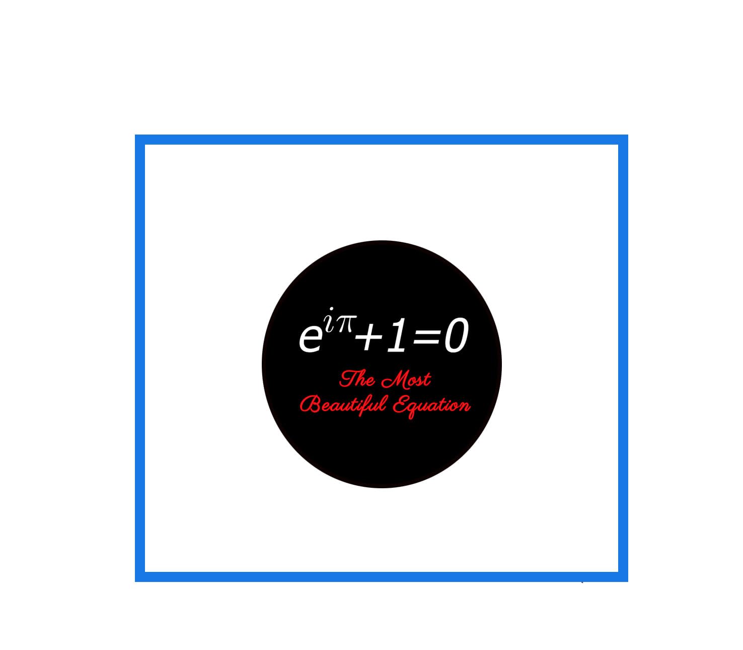 The Most Beautiful Equation Pinback Badge 2.25-inch Default Title
