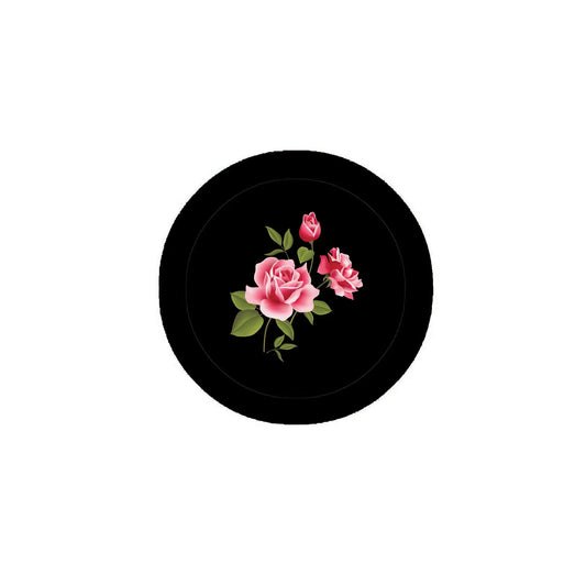 Pink Flowers 2.25-inch Pinback Badge Mother Love Default Title