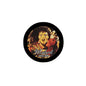 2.25-inch pinback badge with Michael monster face, dark border, and 1958–2009 text