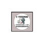 Pinback button with round graphic: skull holding a sword, text 'I am Dangerous'