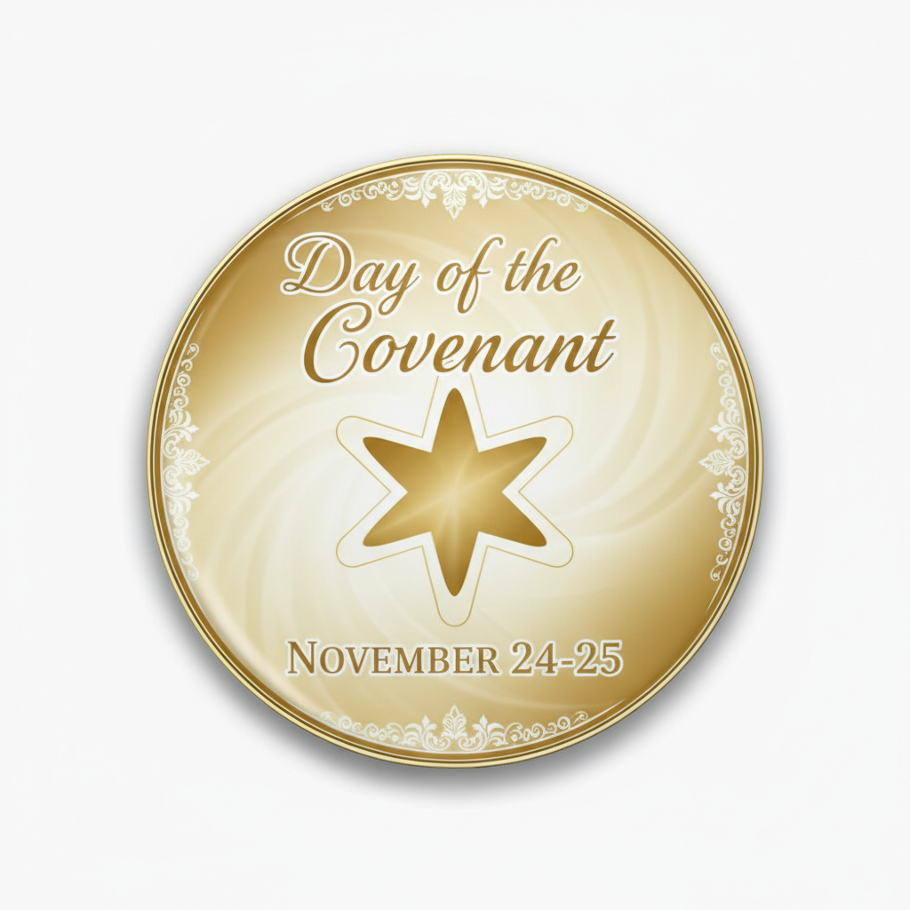 Day of the Covenant (November 24-25) Pinback 2.25-inch