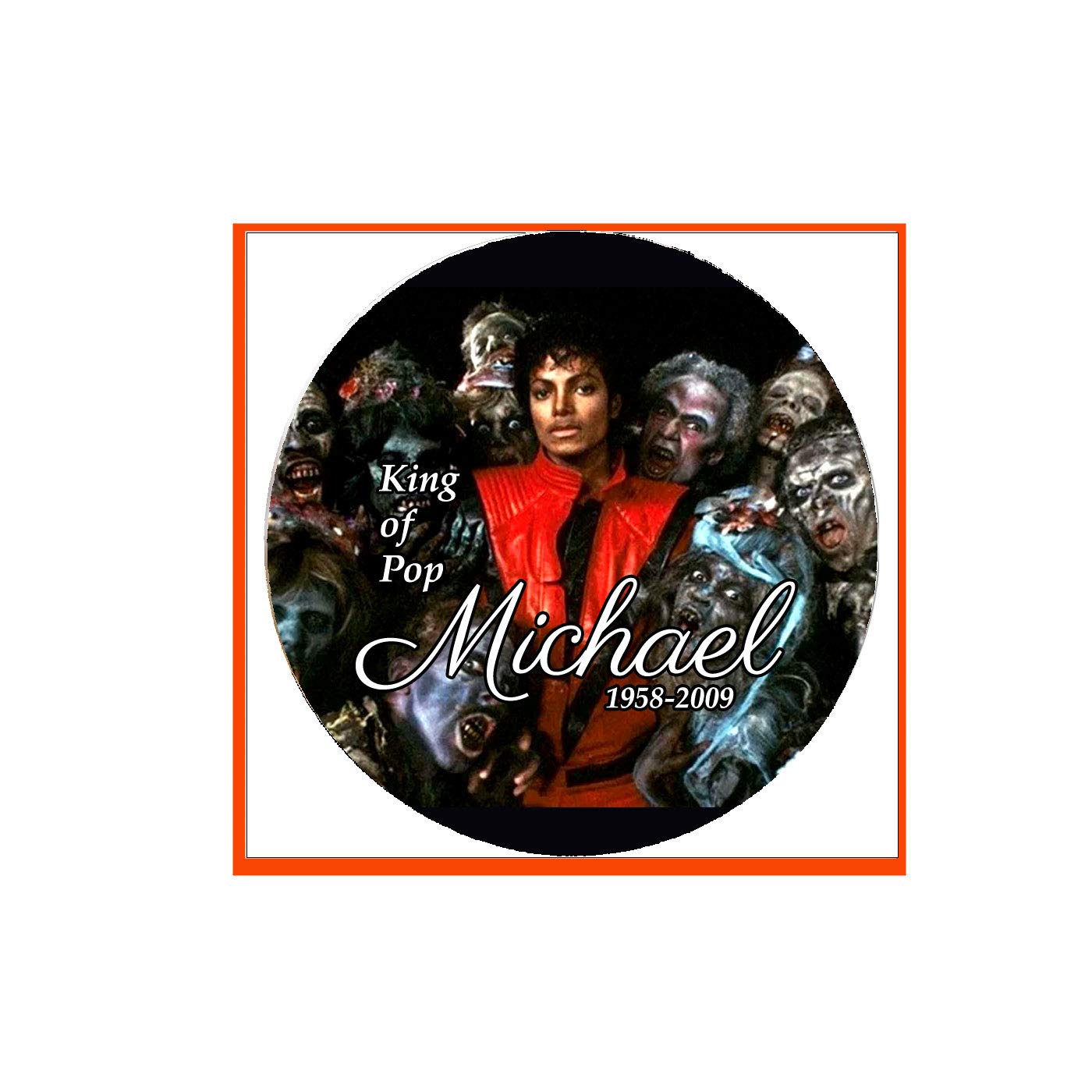 Michael 1958-2009 Pinback Badge 2.25-inch v23 Default Title