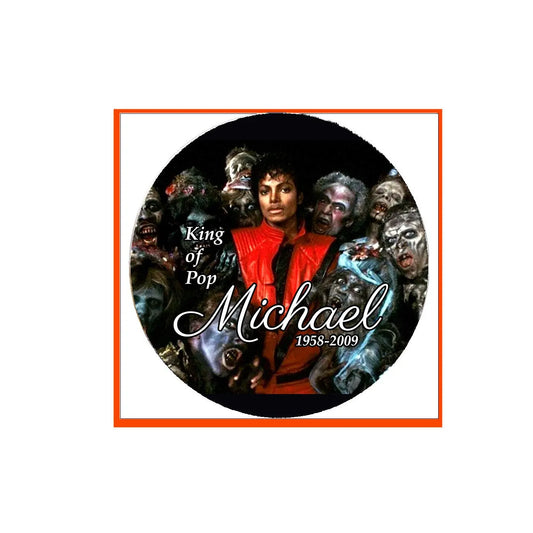 Michael 1958-2009 Pinback Badge 2.25-inch v23 Default Title