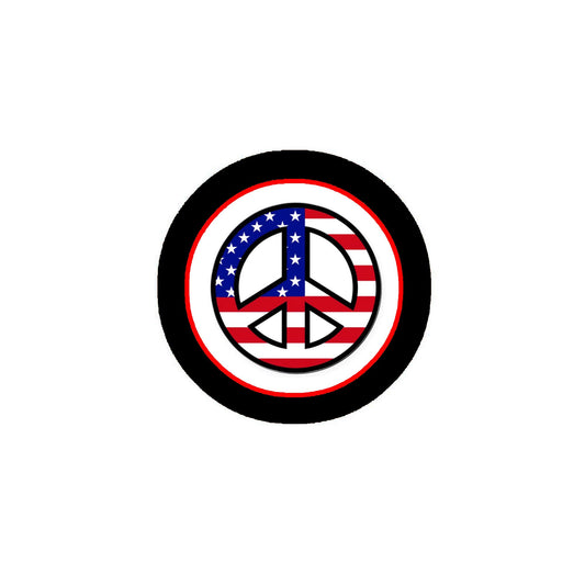 10 Pcs American Peace Badges Pinback Badge 2.25" for Jackets, Backpacks, etc.