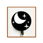Felt badge reel with moon and star charm