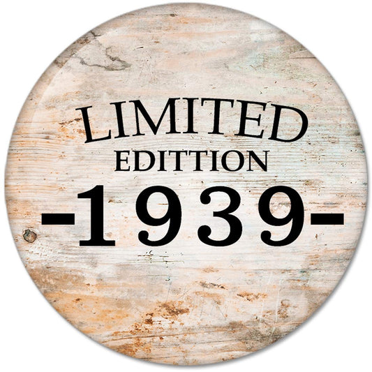 80th Birthday Gifts Made LIMITED EDITION 1939 Pinback Button Badges (58mm), NEW
