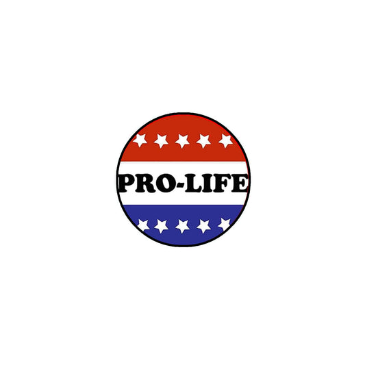 12 Pcs. Pro Life Stars Stripes Pinback Button 2.25" Pinback Button Pin for Jackets, hats,