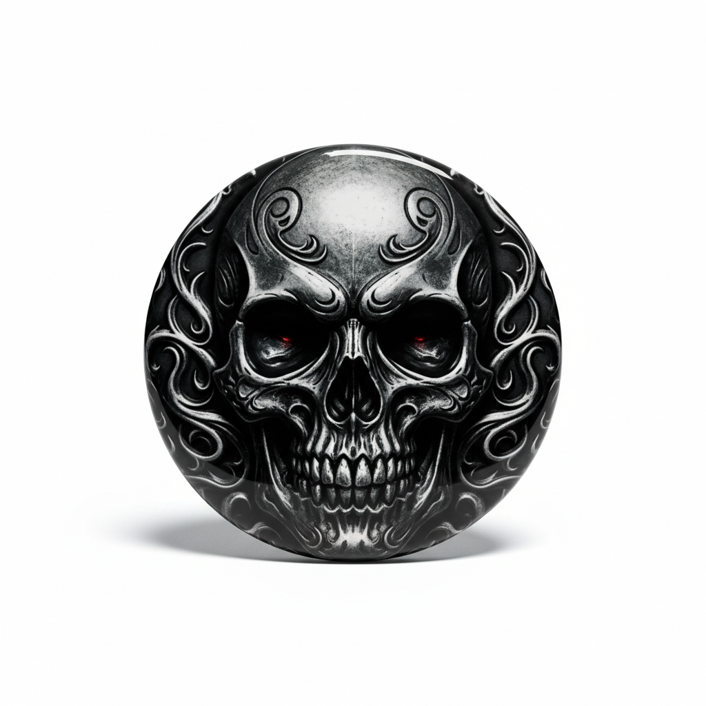 Death Eater Skull Button Pinback 2.25-inch