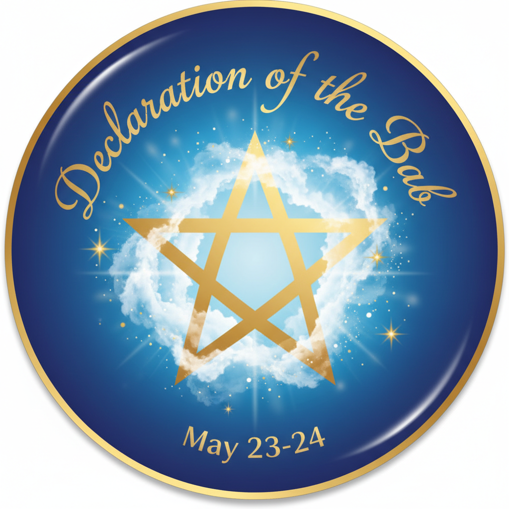 Declaration of the Bab (May 23-24) Pinback 2.25-inch