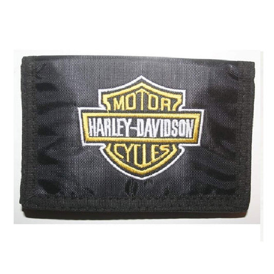 Davidson Trifold Canvas Wallet Chain Motor