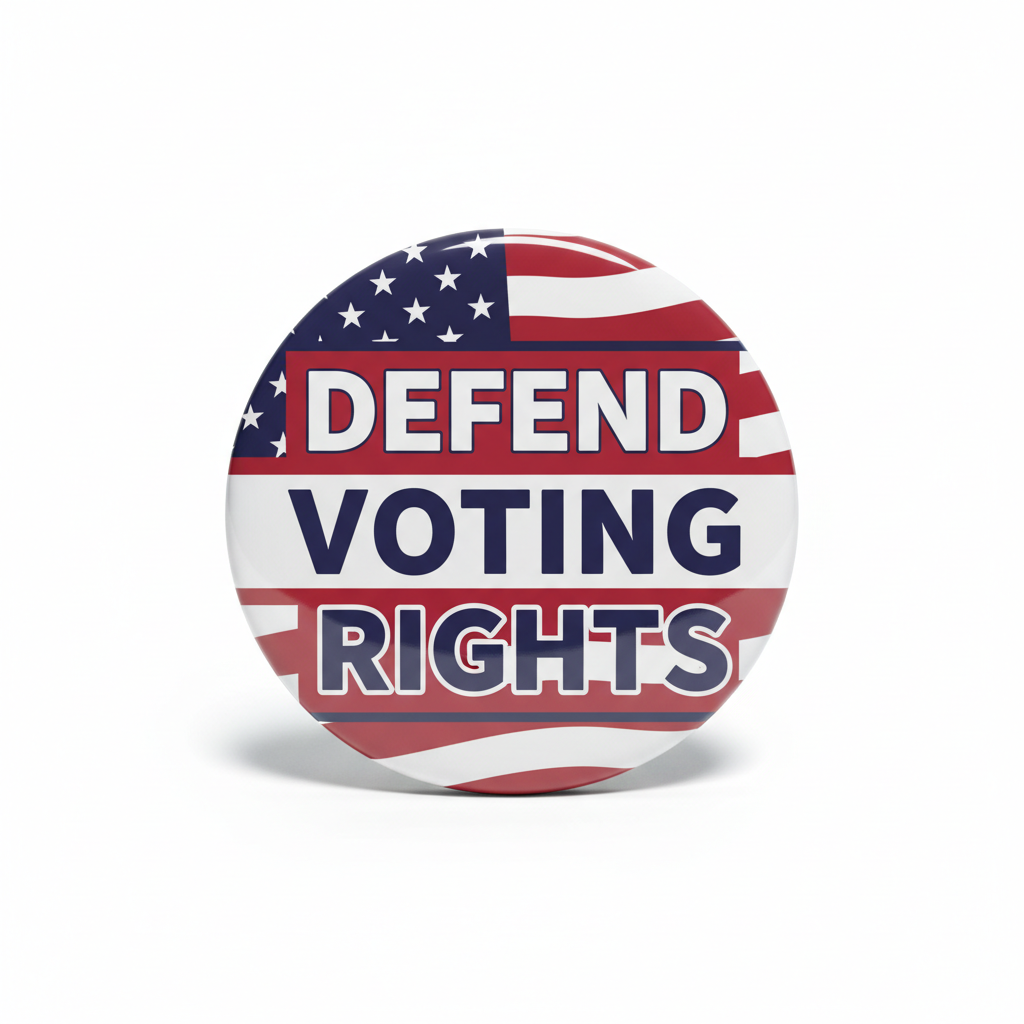 Defend Voting Rights Pinback 2.25-inch