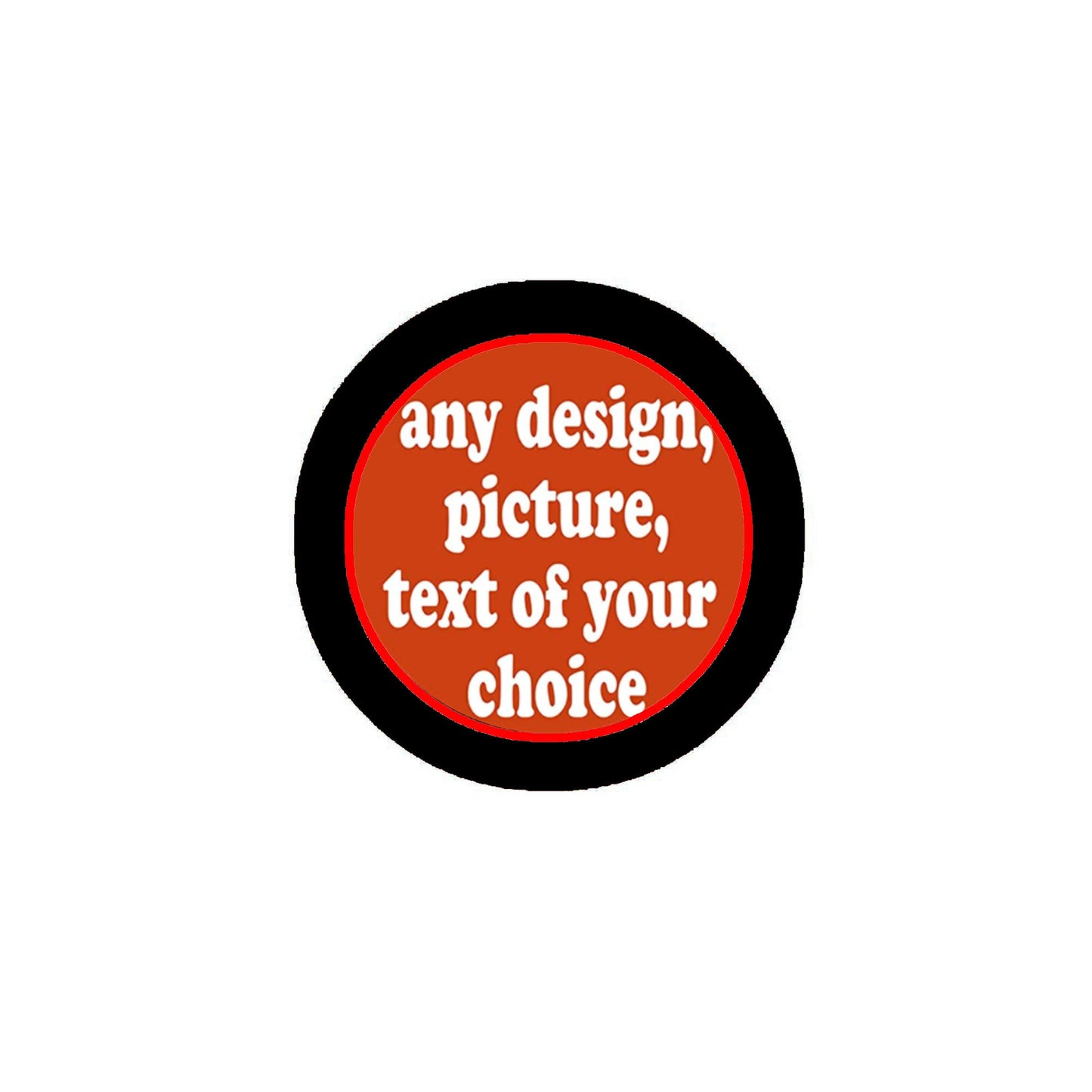 12 Pcs Your Image or Text Here Personalized Pinback