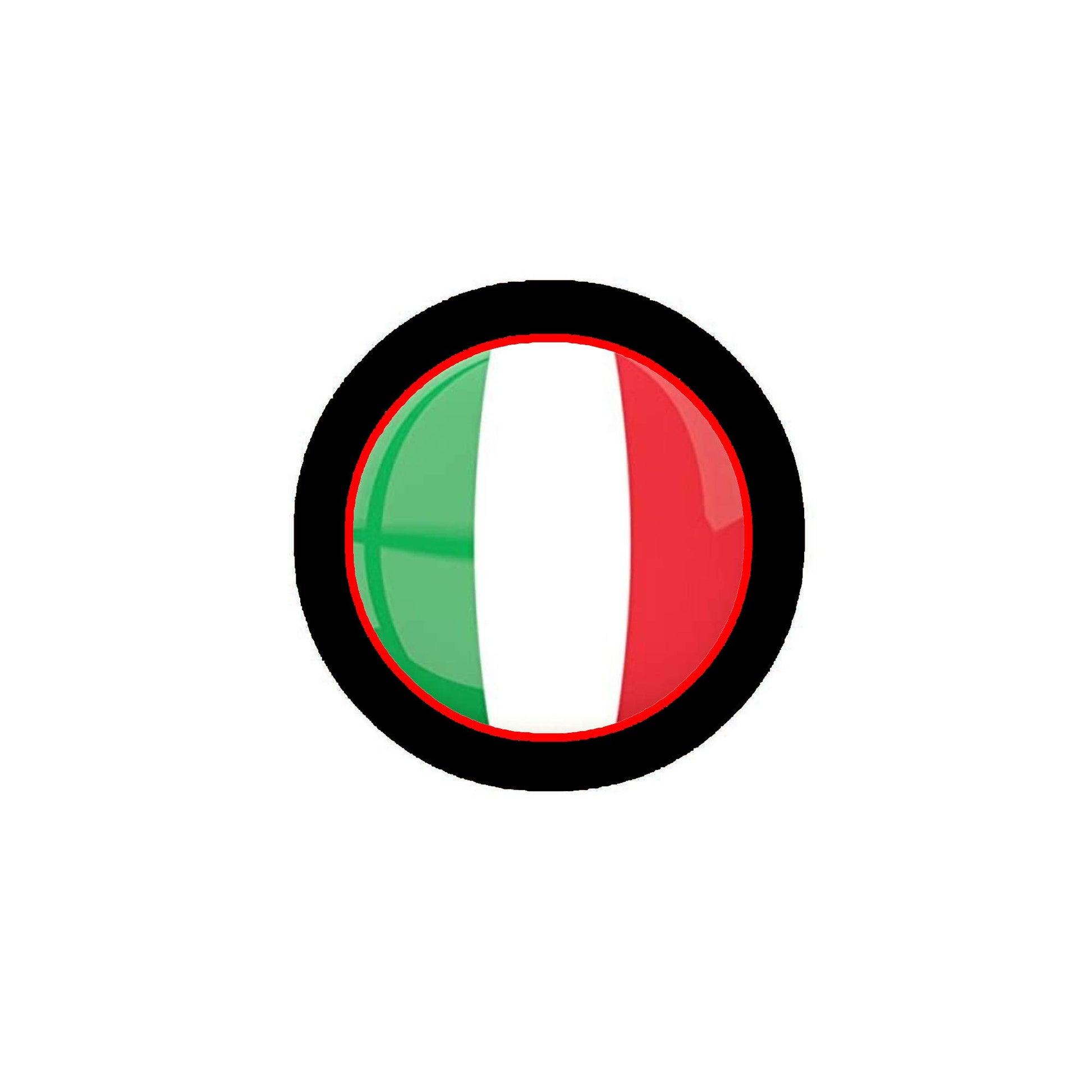 Italy Flag 1.25-inch Pinback Button Country Default Title