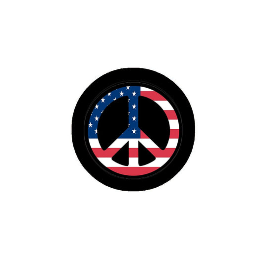 100 Pcs Peace Symbol Multicolor 1.25" Pinback Button Pin for Jackets, hats, backpacks