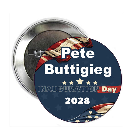 2.25" Pete Buttigieg Inauguration Day 2028 Pin Pinback Button Badge Brooch