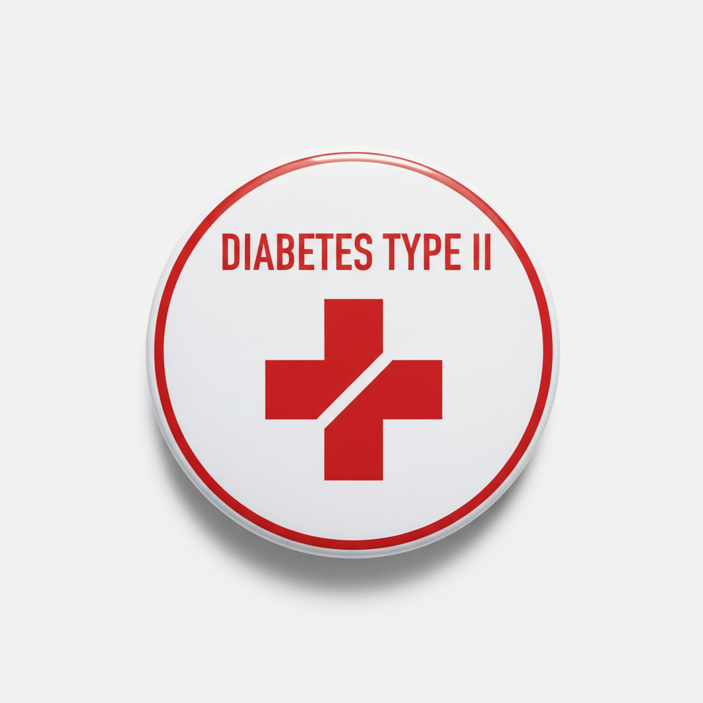 Diabetes Type II Pinback 2.25-inch