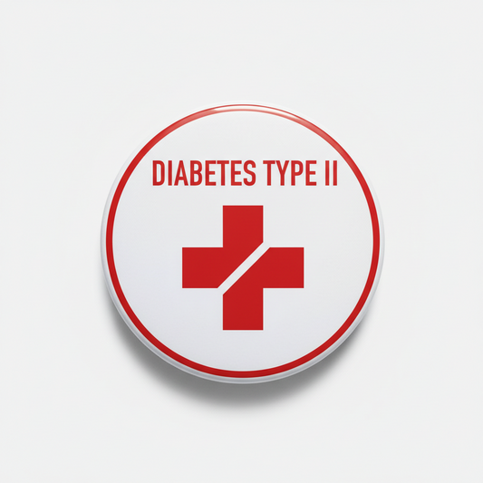 Diabetes Type II Pinback 2.25-inch
