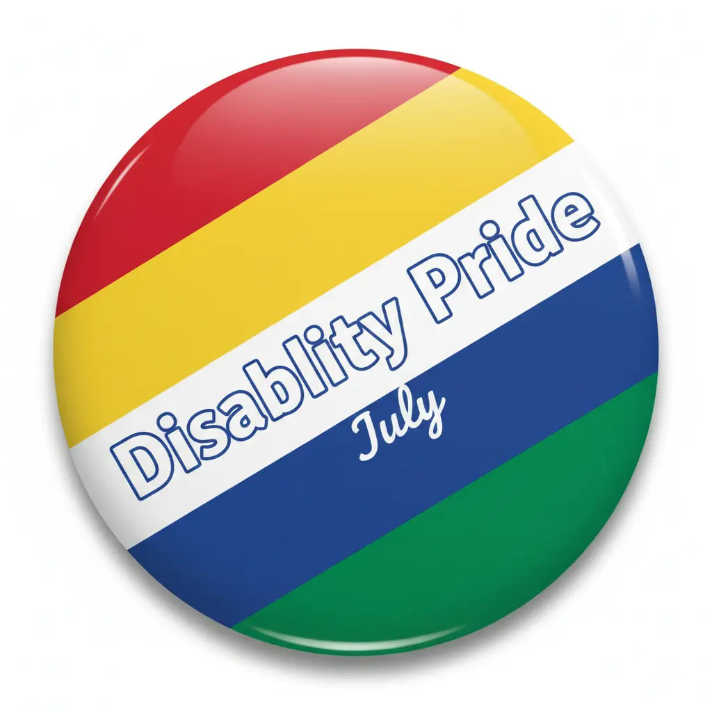 Disability Pride Month (July) Pinback 2.25-inch