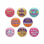 Divorce Party Divorced Wife Funny Pinback 1.25-inch 8 Pcs