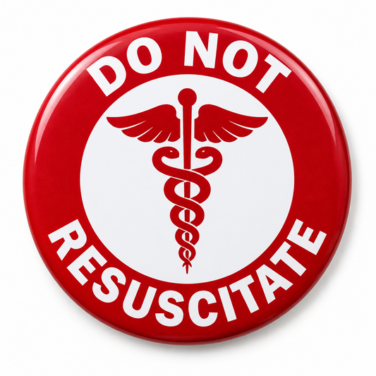 Do Not Resuscitate Medical Alert Fridge Magnet 2.25-inch