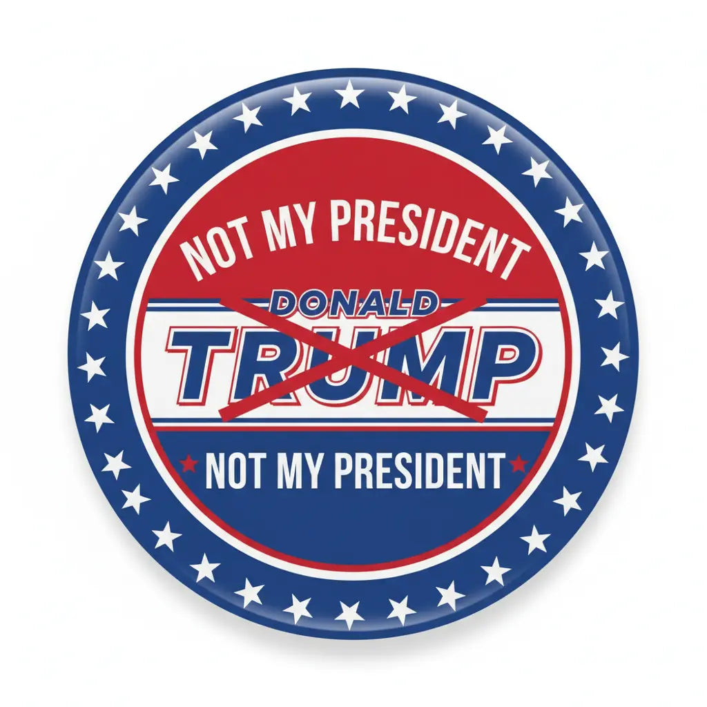 Donald Trump Not My President Pinback 2.25-inch - My Pinbacks
