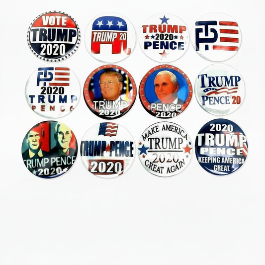 Donald Trump Pence Pinback 1.25-inch 12 Pcs - My Pinbacks