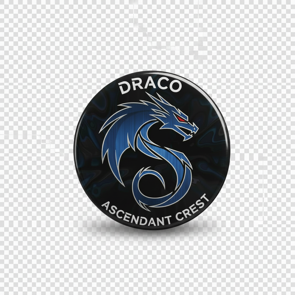 Dragon Symbol Badge Reels Cute Felt Retractable Badge Reels 1.45-inch