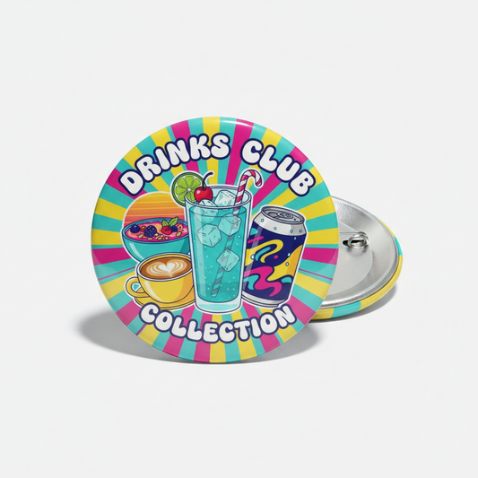 12 Pcs Set Drinks Collection Set Magnets 2.25-inch