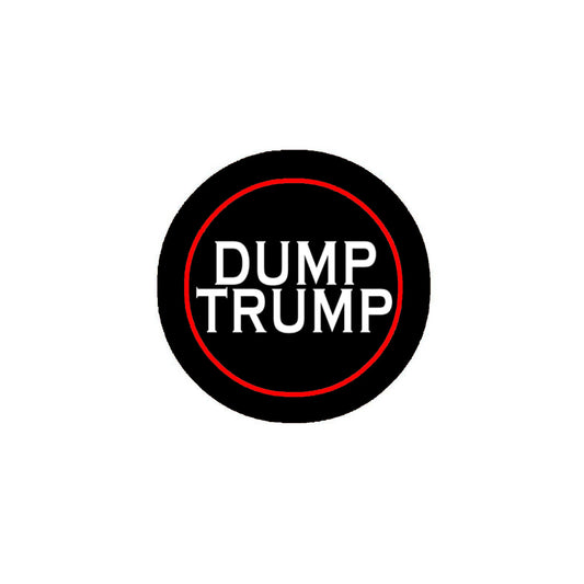 Pinback Dump Trump 2,25" BW