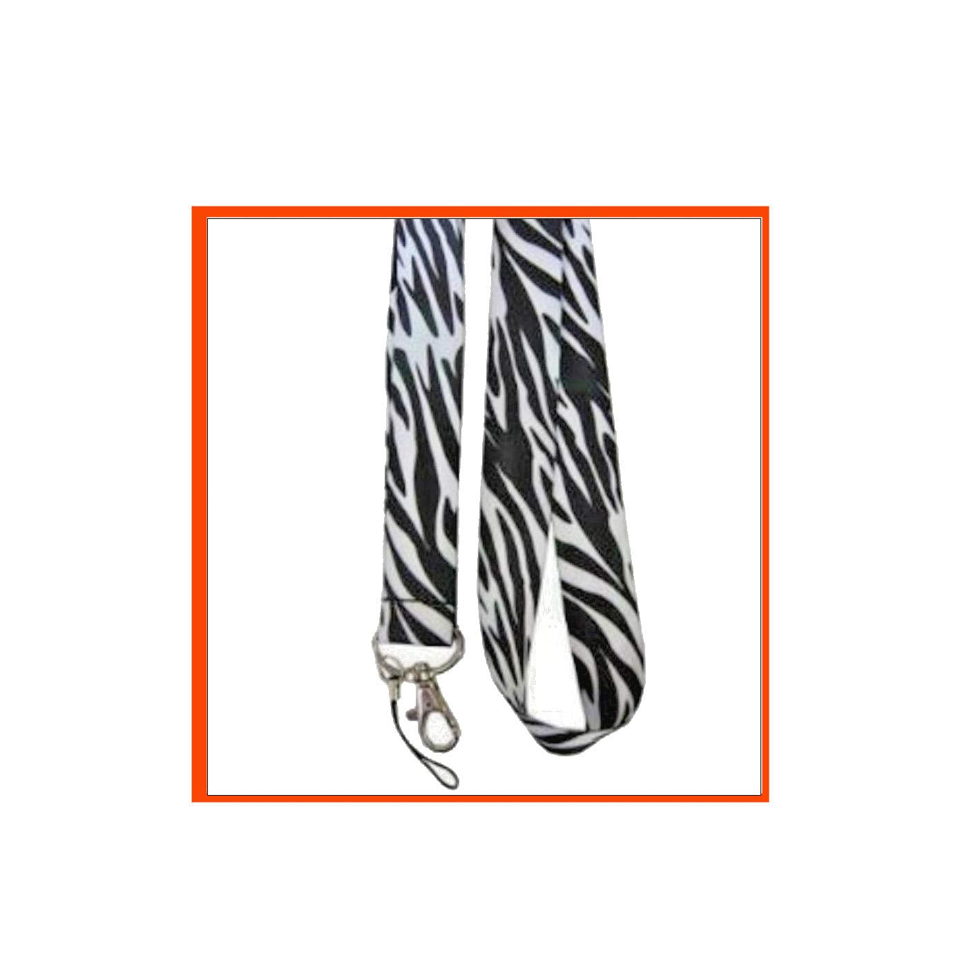 Animal Print BW Fashion Neck Strap Lanyard Default Title