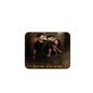 Rectangular mouse pad with dark New Moon artwork of three characters, 'new moon' text