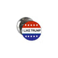 Trump pinback button with red white blue stars, stripes, and 'I LIKE TRUMP'
