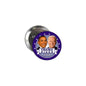 Purple Obama Biden logo pinback button with metal backing, 2.25-inch