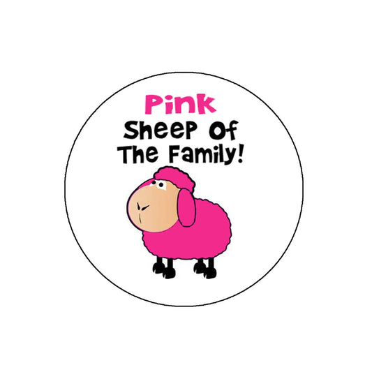 Pink Sheep of The Family Badge Reels Cute Felt Retractable Badge Reels 1.45-inch Default Title