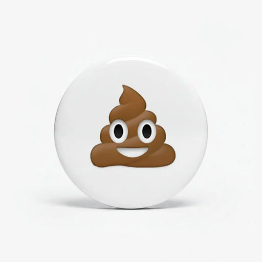 Poo Emoji Funny Pinback 2.25-inch Default Title
