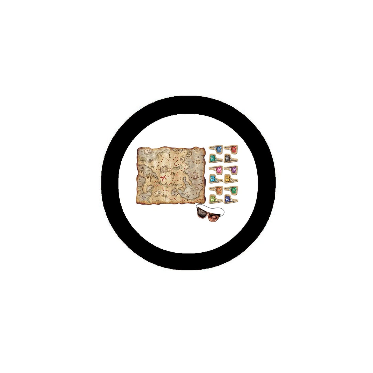 Pin The Flag On The Treasure For Kids, Toddlers, Games, Teachers Default Title
