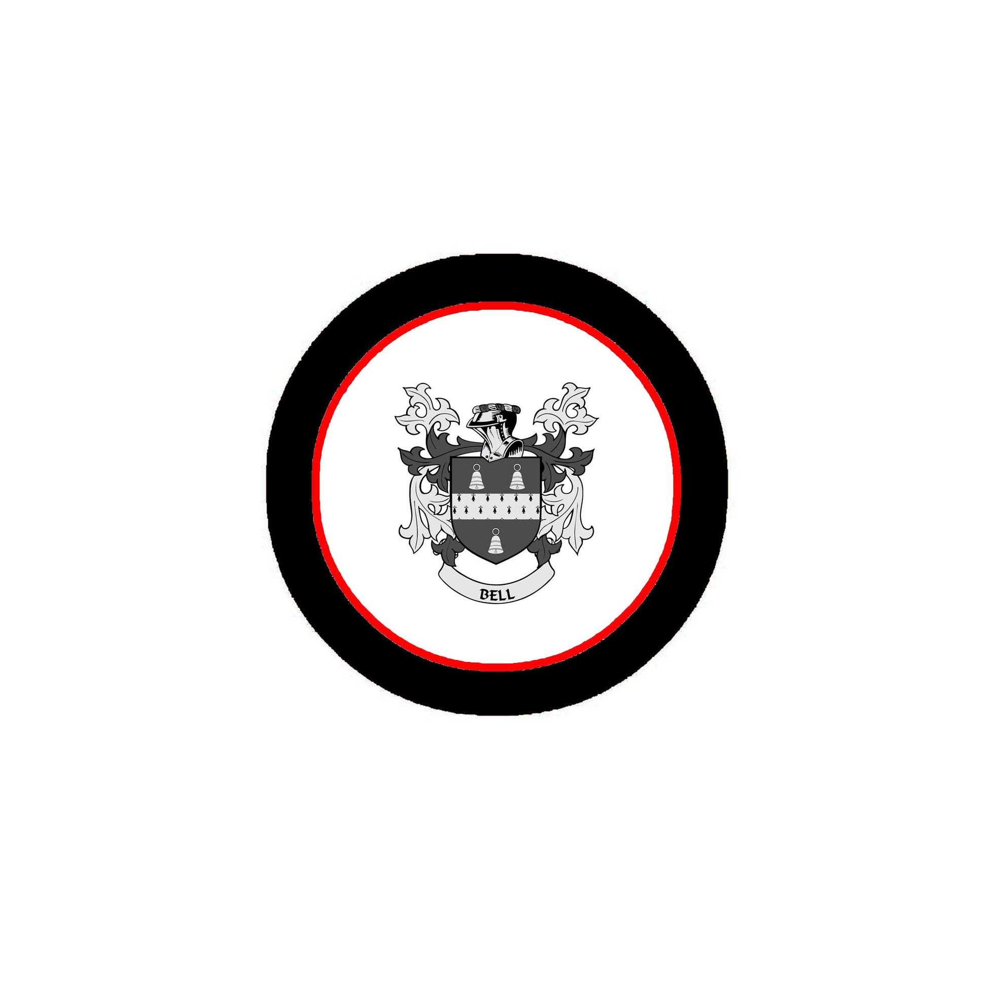 Bell Family Crest 3-inch Coat of Arms Fridge Round Magnet Default Title