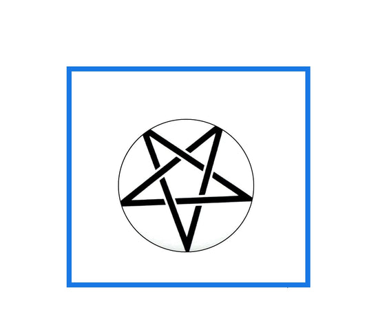 Pentagram Pentacle Satanic 666 Occult Wicca Witch Pinback 2.25-inch Default Title
