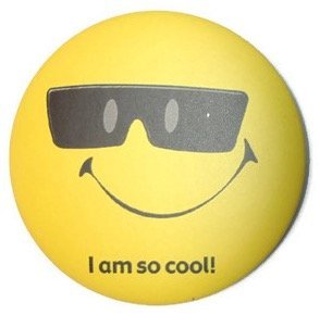 Chic Funny Smile Emoticon Pin Badge Button 1.75 Inches #9