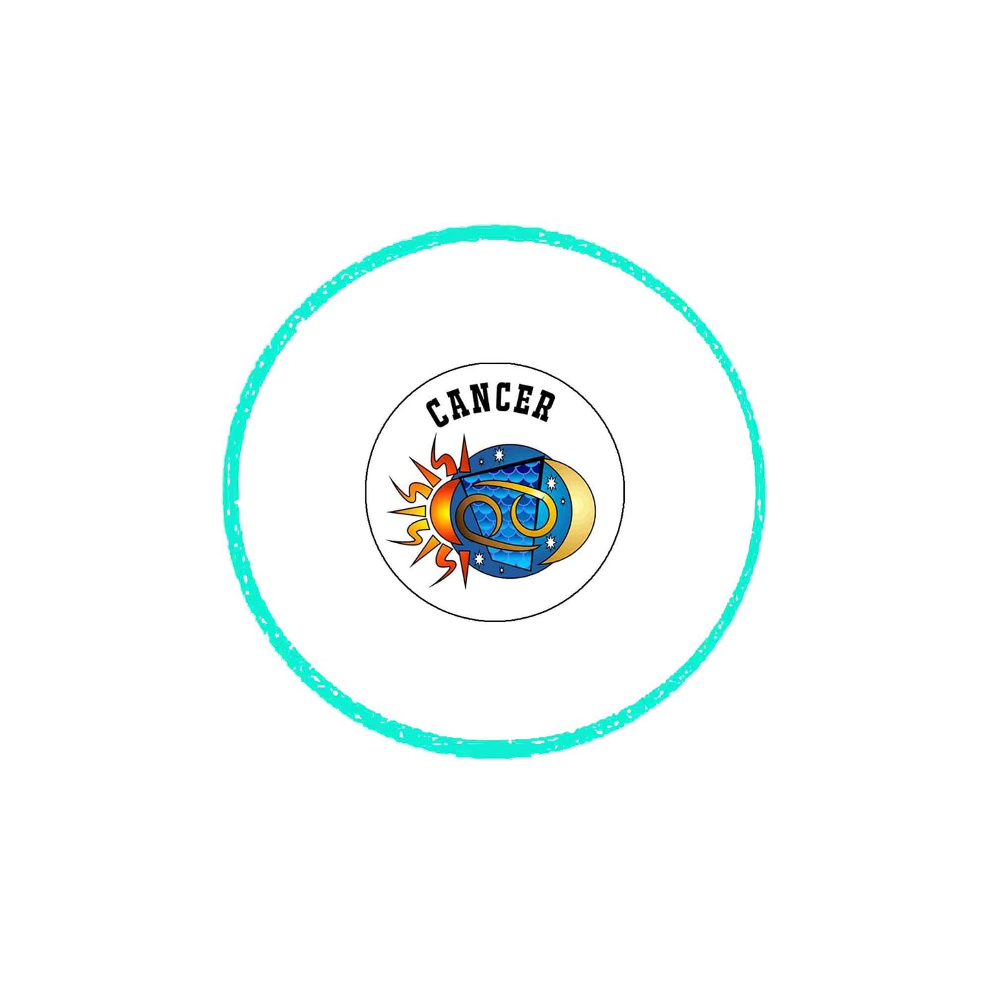 Cancer Zodiac Pinback 2.25-inch Default Title