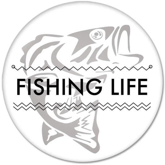 FISHING LIFE Pinback 2.25-inch Default Title