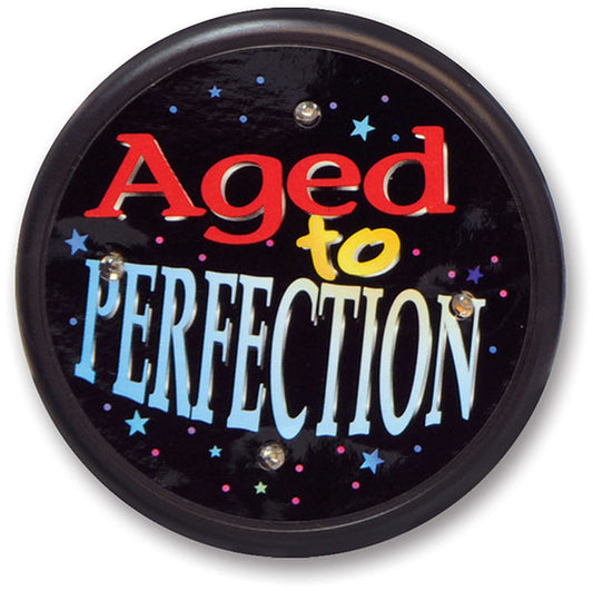 Aged to Perfection 2.25-inch Pinback Button Pin Party Favor Default Title