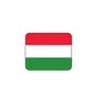 Hungary flag mouse pad with red, white, and green horizontal stripes