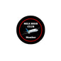 Round 2.25-inch pin badge with black face, red border, airplane and 'Member' text