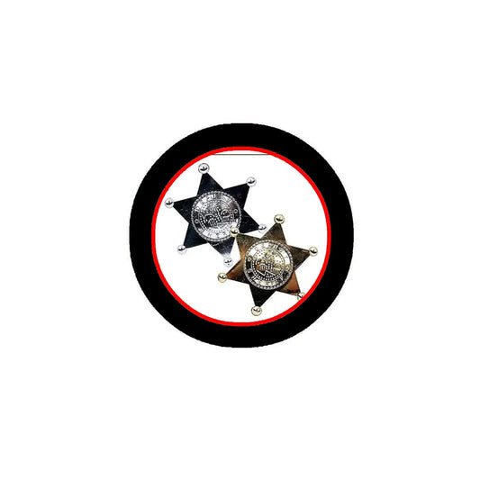 Sheriff's Badge (12 Count) Kid Party Favor Default Title