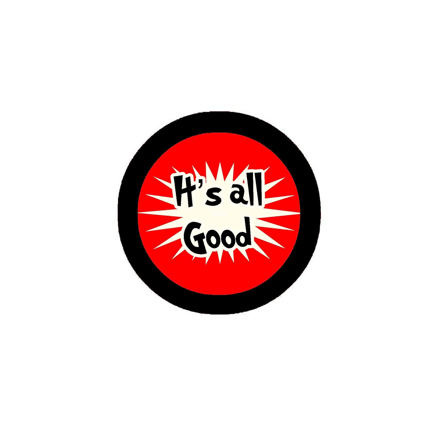 It's all GOOD 2.25-inch Pinback Badge Pumpkins Halloween Default Title